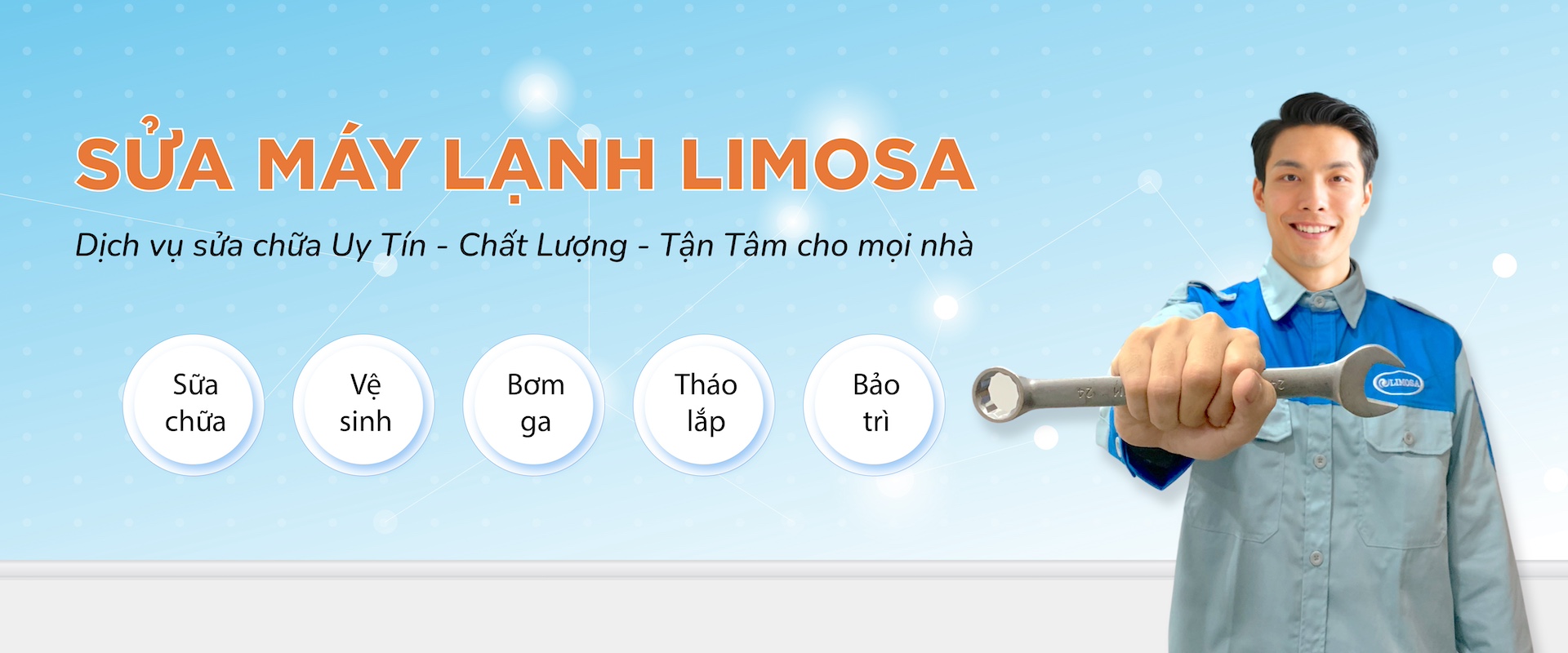 banner sửa máy lạnh limosa