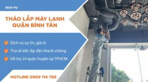 Tháo lắp máy lạnh quận Bình Tân