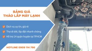 Bảng giá tháo lắp máy lạnh