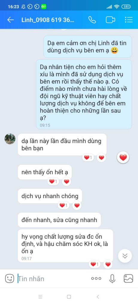 Feedback khách hàng