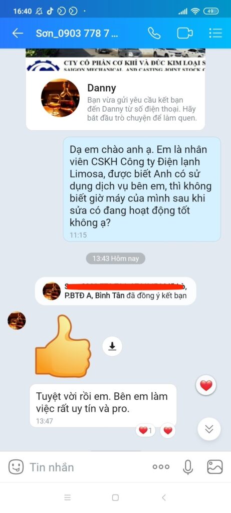 Feedback khách hàng