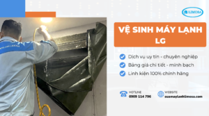 Vệ sinh máy lạnh LG