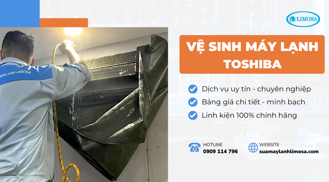 Vệ sinh máy lạnh Toshiba