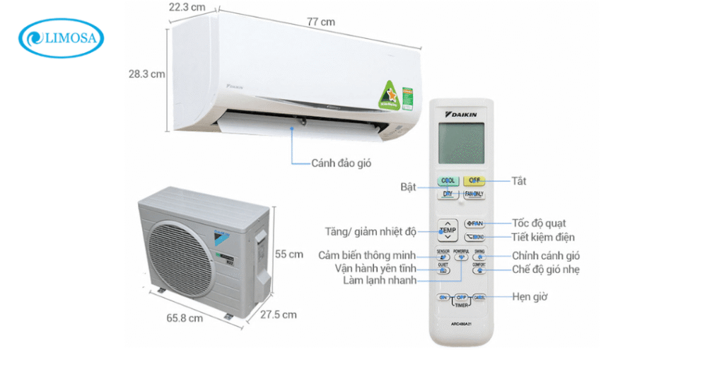 Cục nóng máy lạnh daikin 2hp