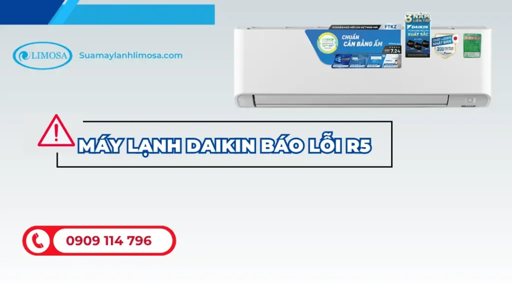 Máy lạnh daikin báo lỗi r5