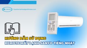 remote máy lạnh sanyo tiếng nhật