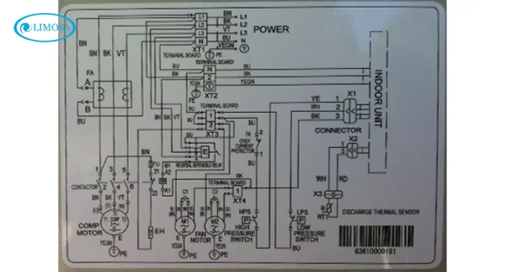 Sơ đồ đấu dây điện máy lạnh inverter