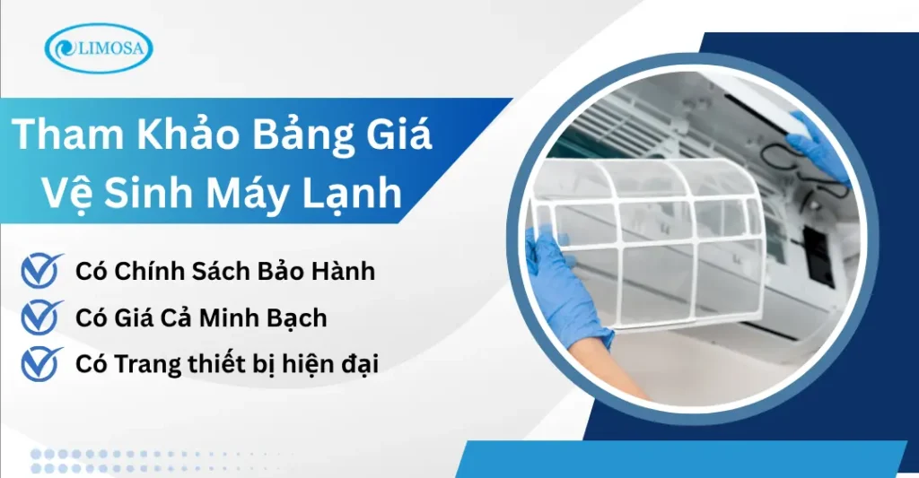 Tham khảo bảng giá vệ sinh máy lạnh